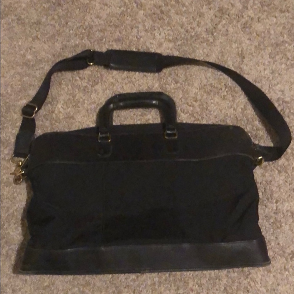 Coach soft black laptop bag